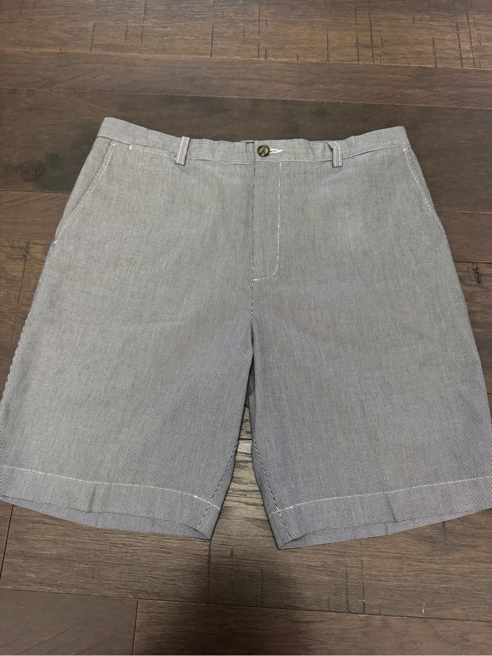 Johnston & Murphy Light Grey Flat Front Shorts